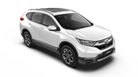 Trojštvrťový záber spredu na model Honda CR-V
