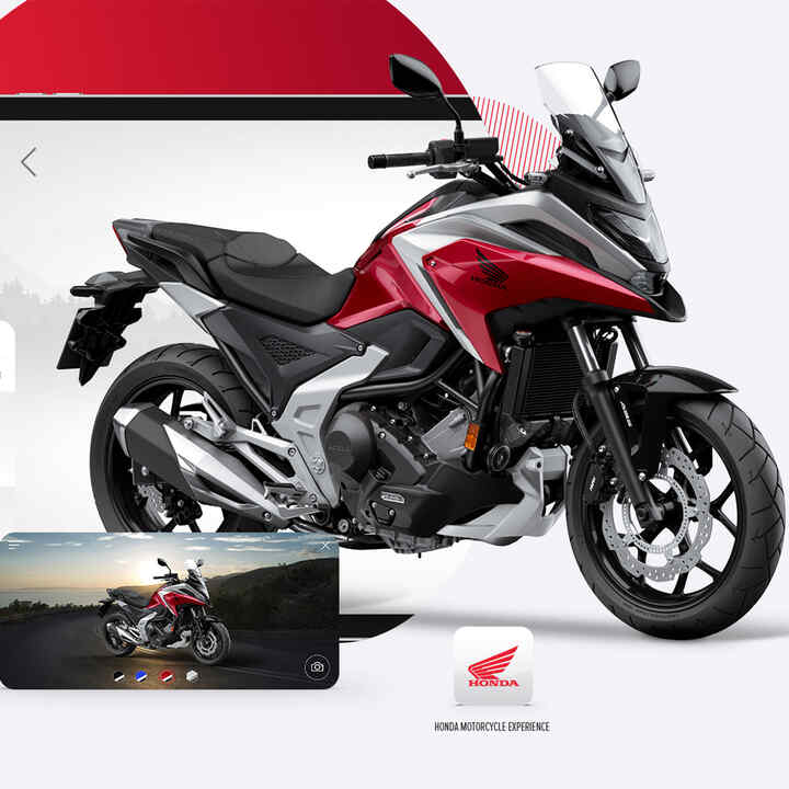 Aplikácia Honda Motorcycles Experience s modelom NC750X
