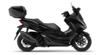 Forza 350 s horným kufrom Smart a Honda systémom ovládania chytrého telefónu hlasom 2024 Pearl Nightstar Black