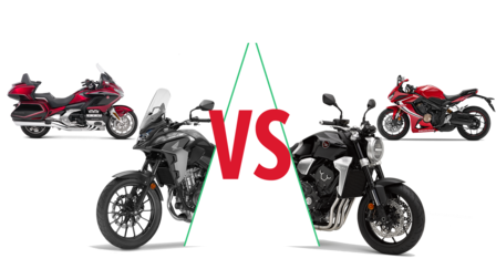 Výber motocyklov Honda.