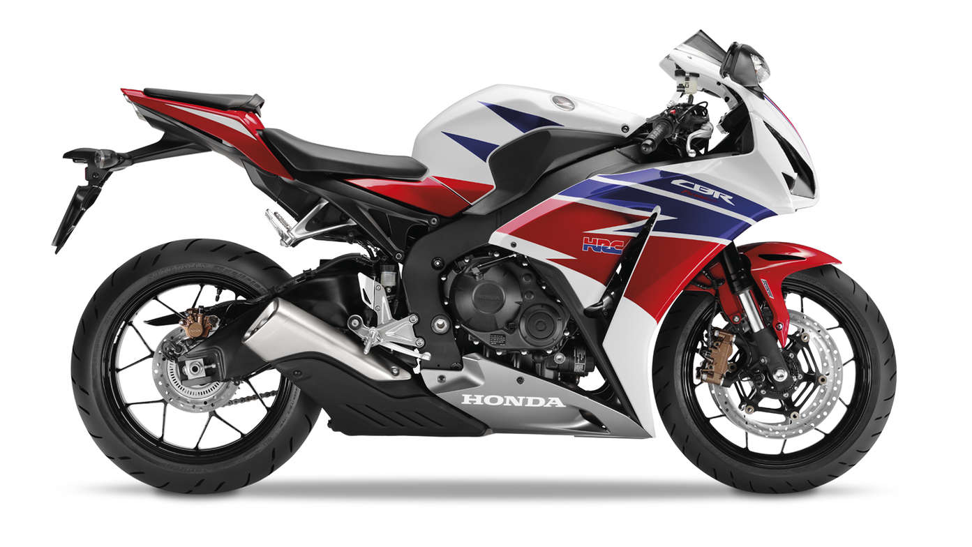 Bočný pohľad na model Honda CBR1000RR Fireblade.