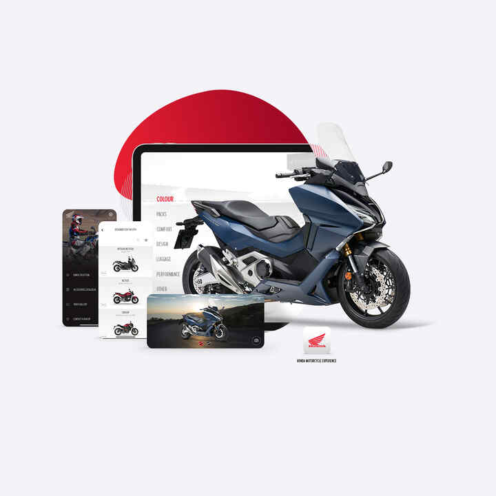 Aplikácia Honda Motorcycles Experience s modelom Forza 750