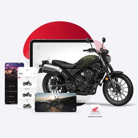 Aplikácia Honda Motorcycles Experience s modelom CL500.