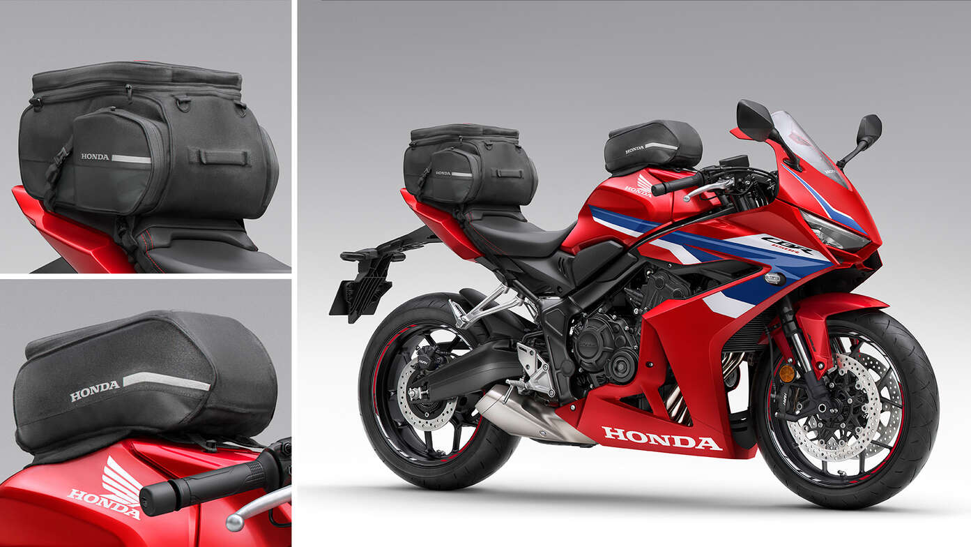 Honda CBR650R s balíkom Comfort Pack.